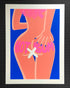 Hot X Bum silk screen print with Pink lettering by ZeTrunk