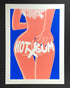 Hot X Bum silk screen print with White lettering by ZeTrunk