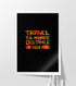 Infinite Distance A2 typographic digital art print by ZeTrunk