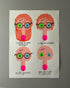 You Don’t Recognise Me, Do You? art print by ZeTrunk showing four illustrated testicles with expressions and captions